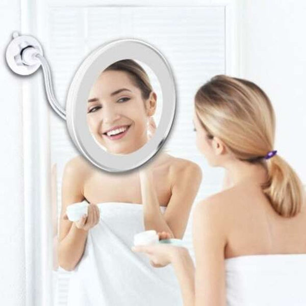 Led Makeup Mirror 10X Magnifying Silver Makeup Mirrors