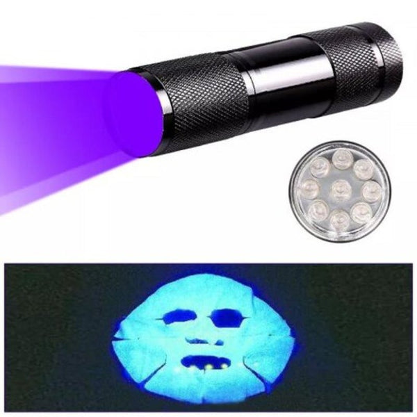 Led Multifunction Uv Flashlight Fluorescence Detection Pen Black Flashlights