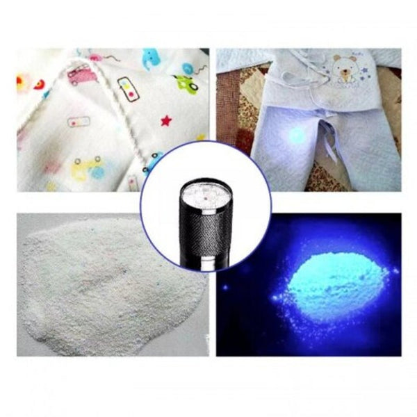 Led Multifunction Uv Flashlight Fluorescence Detection Pen Black Flashlights