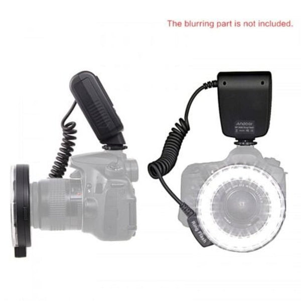 Led Ring Flash Light Speedlight For Nikon Canon Pentax Fujifilm Dslr Cameras Shoe Black Flash Lighting Kits