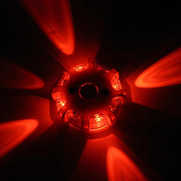 Led Road Flares Emergency Disc Beacon Roadside Safety Light Lights & Reflectors