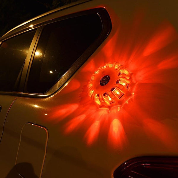 Led Road Flares Emergency Disc Beacon Roadside Safety Light Lights & Reflectors