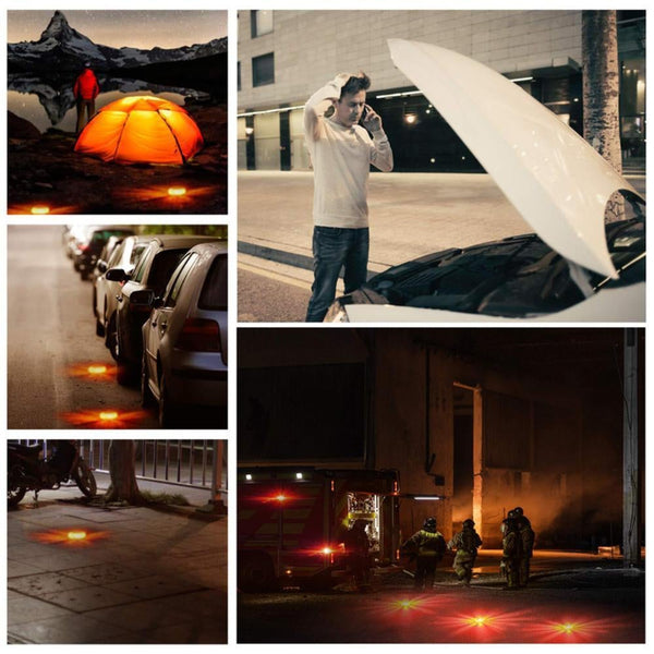 Lights & Reflectors Led Road Flares Emergency Disc Beacon Roadside Safety Light