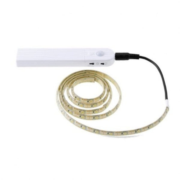 Led Soft Light Strip Flexible Sensor Lamp Cabinet Bed Lights White 1 Meter