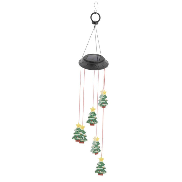 Led Solar Christmas Tree Wind Chime Lights