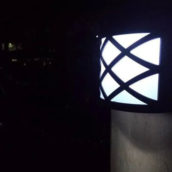 Led Solar Semicircular Waterproof Wall Light Black Wall & Ceiling Lights