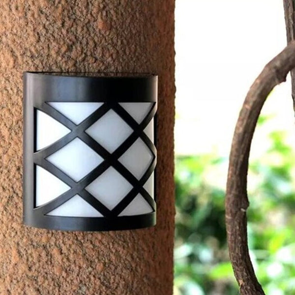 Led Solar Semicircular Waterproof Wall Light Black Wall & Ceiling Lights