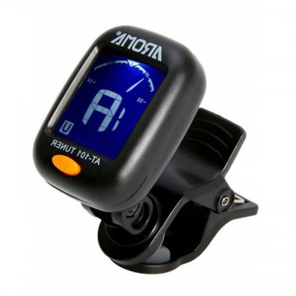 Led Tuner Clip On Chromatic Electronic Guitar Ukulele Violin Digital Bass Black Guitar Accessories