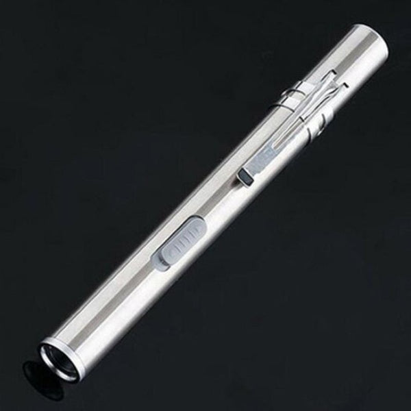 Led Usb Charging Flashlight For Outdoor Use Silver Flashlights