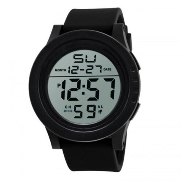 Veile Studios Led Waterproof Digital Quartz Watch Military Sport Men's Black Watches