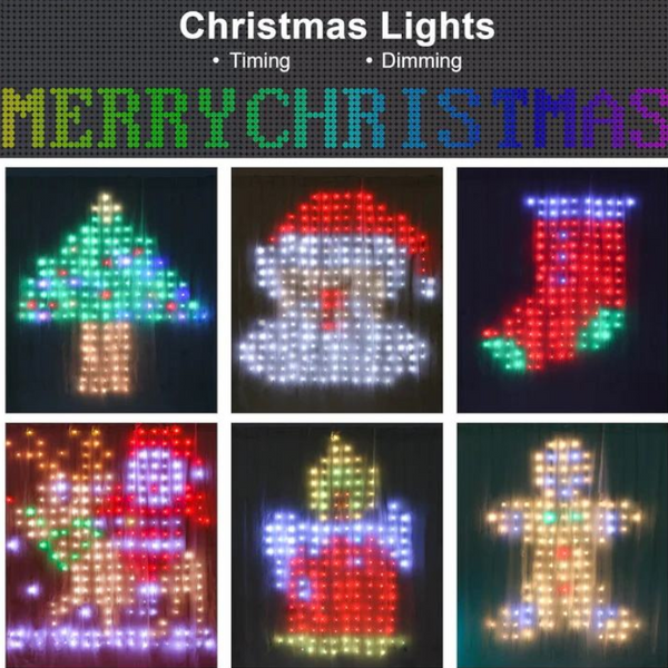 Led Curtain Light Remote App Control Smart Christmas Rgb Decoration