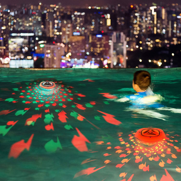 Led Floating Fish Mini Projector Bath Pool Light