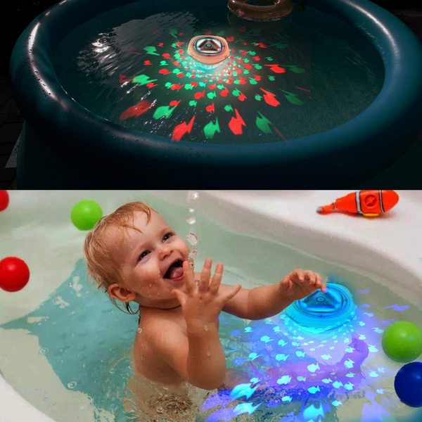 Led Floating Fish Mini Projector Bath Pool Light