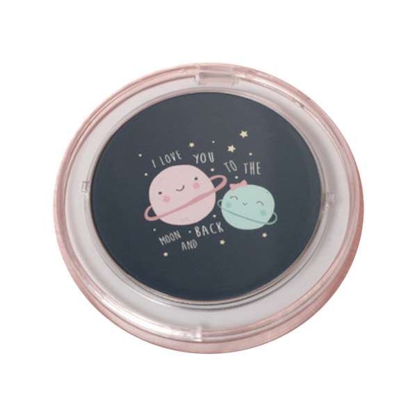 Led Mini Makeup Mirror Portable Rechargeable Folding Cartoon Theme Makeup Mirrors