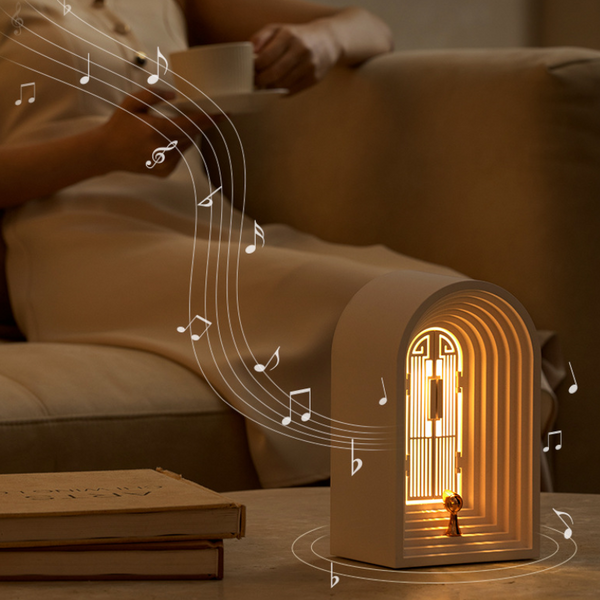 Led Nordic Table Lamp Night Light Bluetooth Smart Speakers