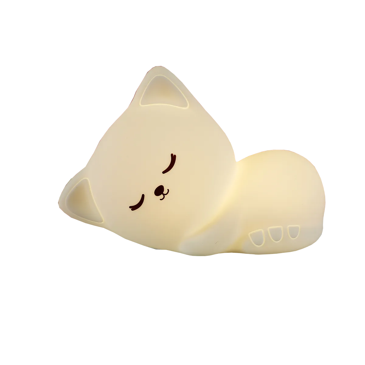 Led Pear Fruit Cat Silicone Rechargeable Dimming Night Light Night Lights