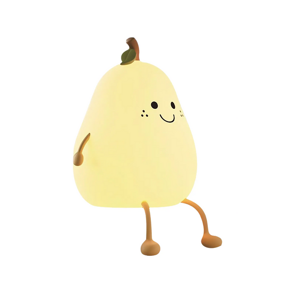 Led Pear Fruit Cat Silicone Rechargeable Dimming Night Light Night Lights