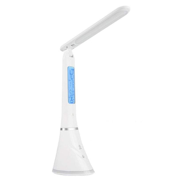 Table Desk Leds Touch Control Usb Rechargeable Dimmable Reading Light With Alarm Clock Calendar Temperature Lcd Display Screen Colour Changing Lamps