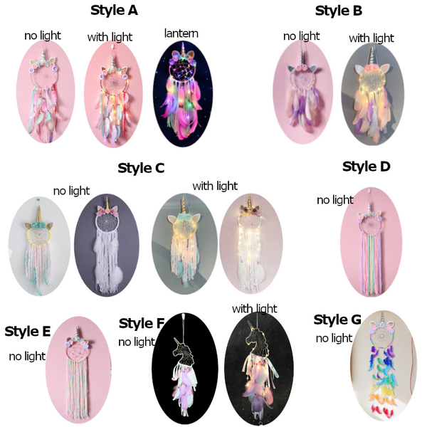 Led Dream Catcher Boho Room Decoration Dreamcatcher Wall Hangings