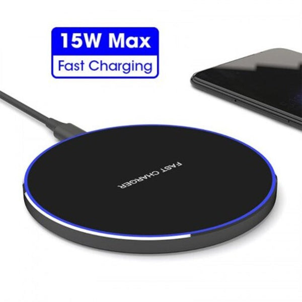 15W Wireless Charger Fast For Phone 10W White Universal Chargers & Cradles