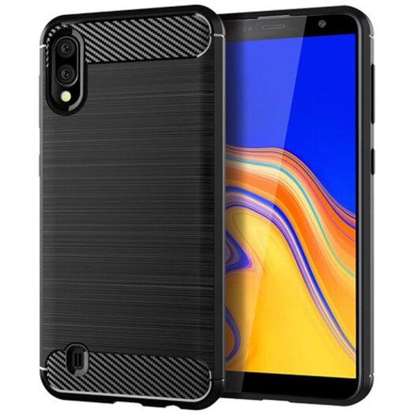 Carbon Fiber Tpu Phone Case For Samsung Galaxy A10 Blue Cases Covers & Skins