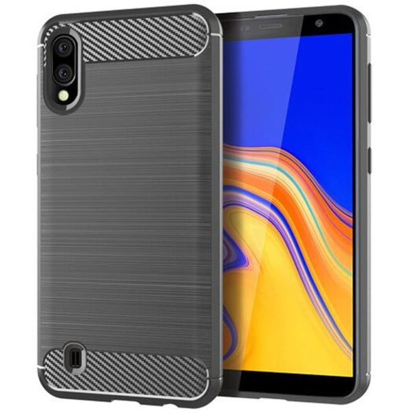 Carbon Fiber Tpu Phone Case For Samsung Galaxy A10 Blue Cases Covers & Skins