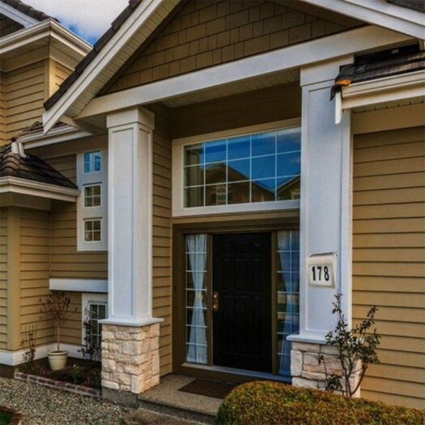 Led Solar Address Sign House Number Stainlesssolar Powered Wall Lamp Large Plaques & Signs