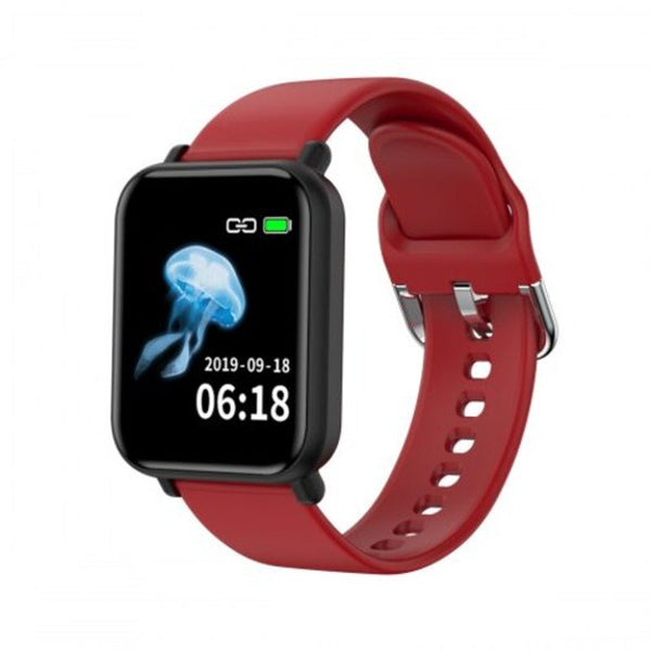 R16 Smart Bracelet Waterproof Heart Rate Blood Pressure Fitness Tracker Men Women Wristband Red