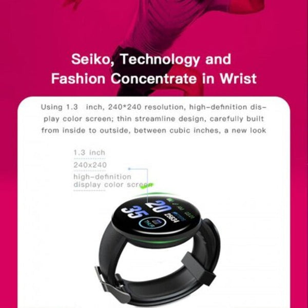 Smart Band Bluetooth Sport Fitness Tracker Waterproof Inteligent Bracelet Smartwatch Red Smart Watches