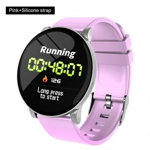Smart Wristband Watch Ip67 Waterproof Sport Bluetooth Intelligent Band Pink