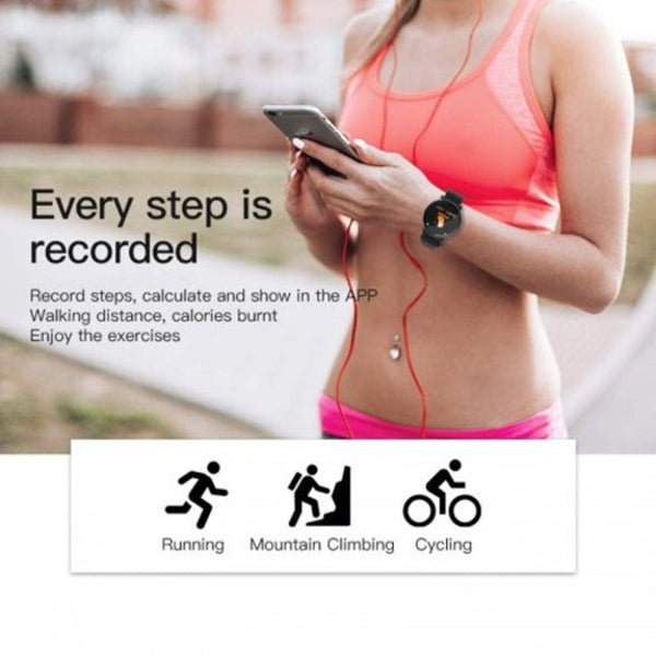 Smart Wristband Watch Ip67 Waterproof Sport Bluetooth Intelligent Band Pink