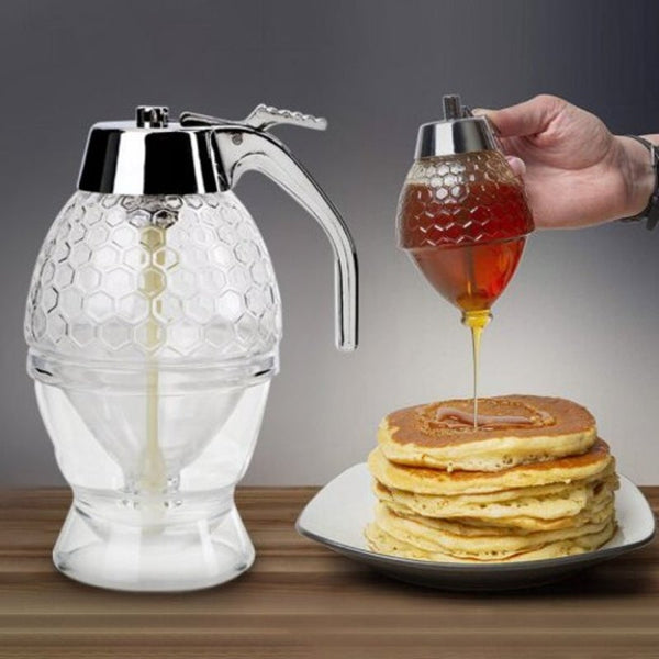 Squeeze Bottle Honey Jar Container Bee Drip Dispenserjuice Syrup Cup Kitchen Accessories Oval Food Storage Containers