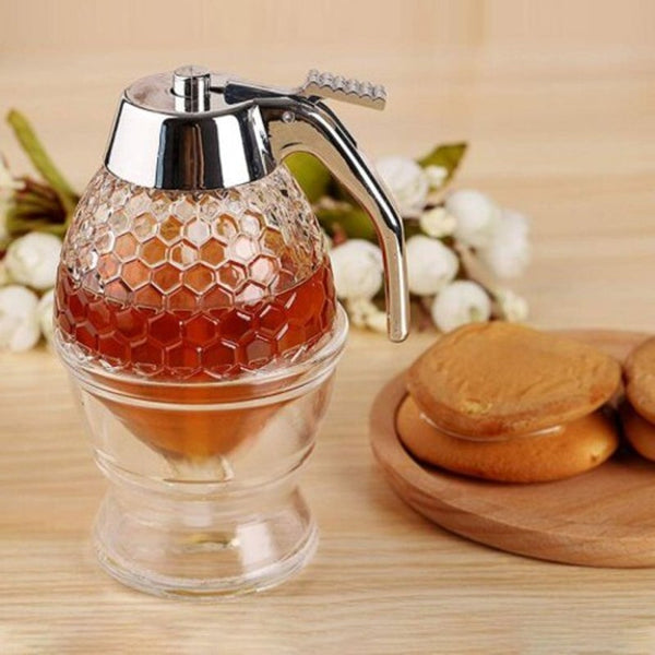 Squeeze Bottle Honey Jar Container Bee Drip Dispenserjuice Syrup Cup Kitchen Accessories Oval Food Storage Containers