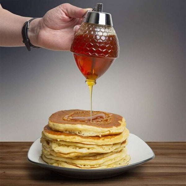 Squeeze Bottle Honey Jar Container Bee Drip Dispenserjuice Syrup Cup Kitchen Accessories Oval Food Storage Containers