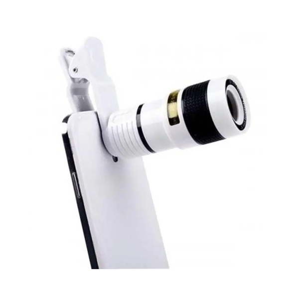 Universal 12X Zoom Focusing Phone Lens Black Other Mobile Accessories