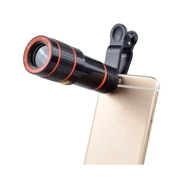 Universal 12X Zoom Focusing Phone Lens Black Other Mobile Accessories