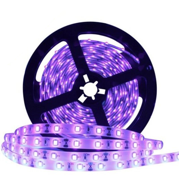 Deepdream Black Light Uv 395 400Nm 3528 Smd Flexible Led Strip Dc12v Purple Meters String Lights