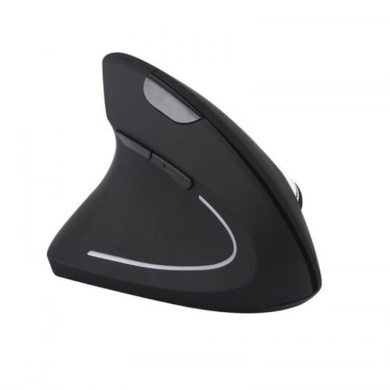 Left Handed Wireless 2.4G Usb Ergonomic Vertical Mouse Black