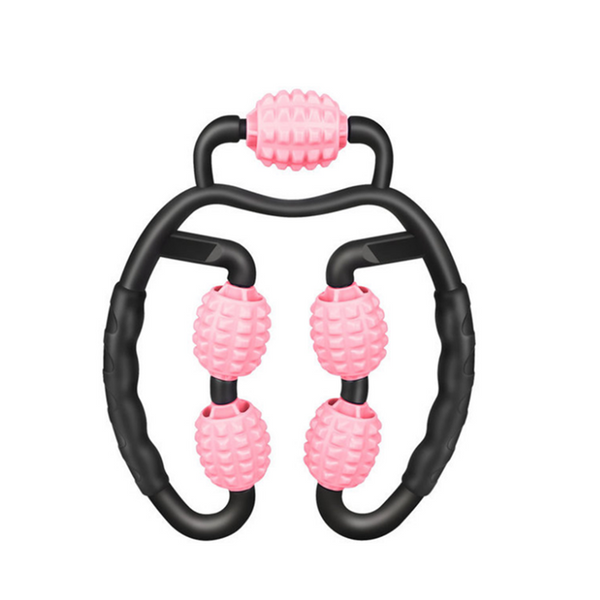 Massage Roller For Muscle Fitness Relieve Pain Neck Arm Leg With Handle Massagers