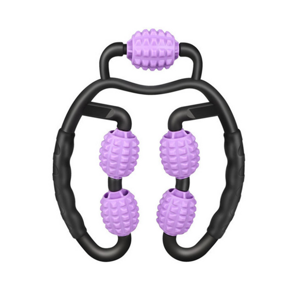 Massage Roller For Muscle Fitness Relieve Pain Neck Arm Leg With Handle Massagers