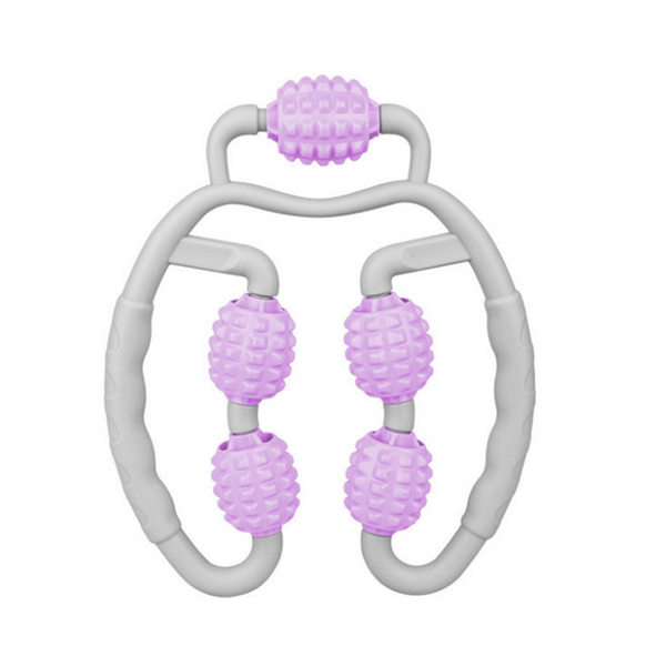 Massage Roller For Muscle Fitness Relieve Pain Neck Arm Leg With Handle Massagers