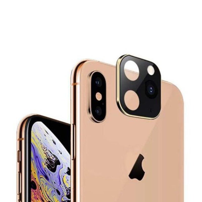 Lens Protective Ring For Iphone Xs / Max Change Appearance To 11Pro Champagne Gold Screen Protectors