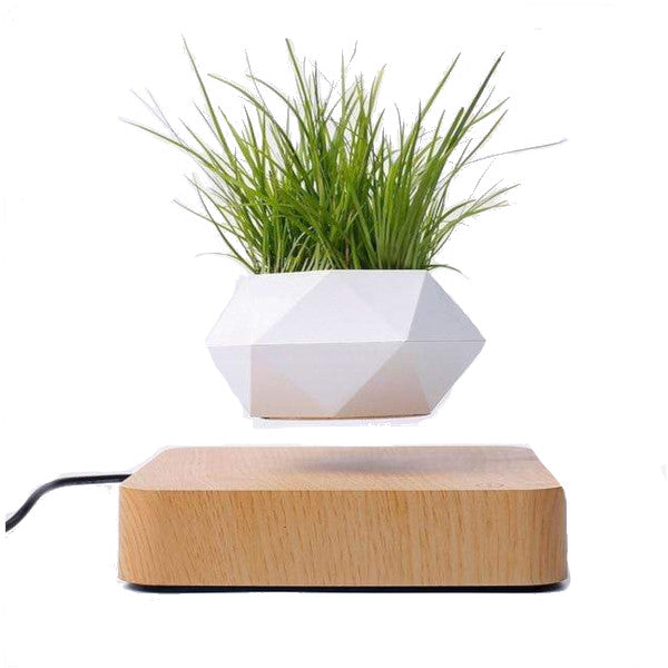 Levitating Pot Bonsai Magnetic Floating Rotating Plant Baskets Pots Window Boxes