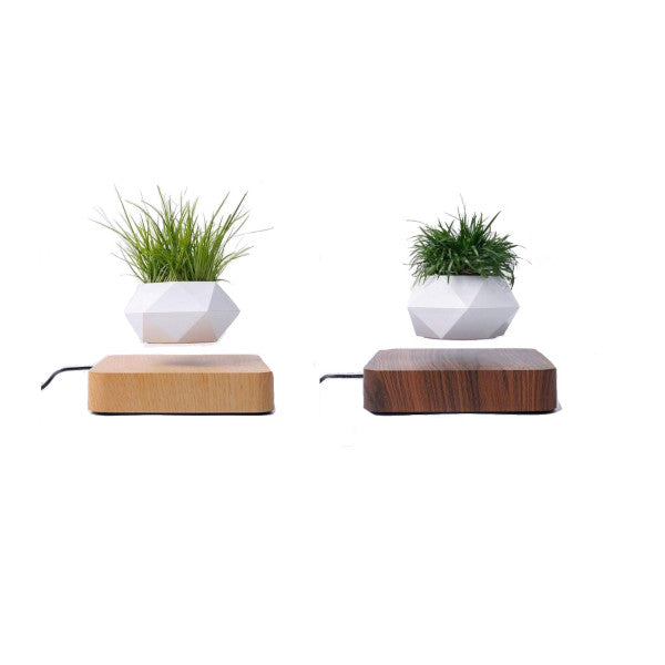 Levitating Pot Bonsai Magnetic Floating Rotating Plant Baskets Pots Window Boxes
