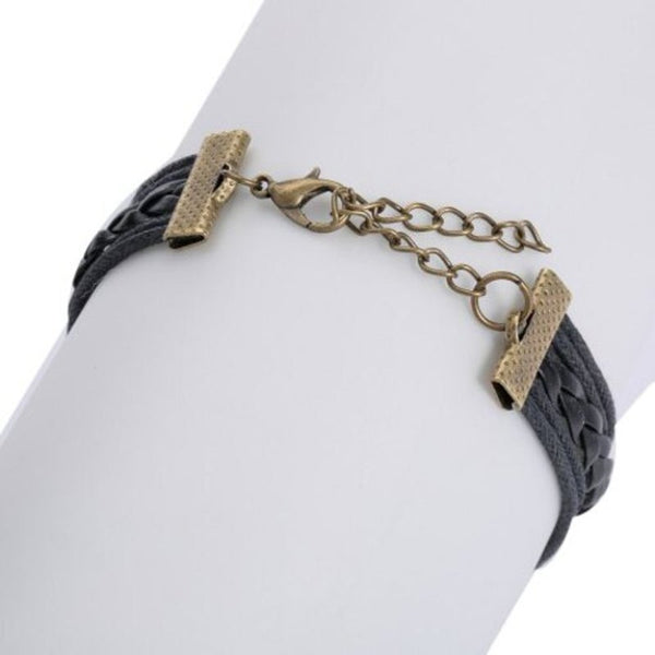 Veile Studios Life Tree 8 Shape Layered Bracelet Black Bracelets