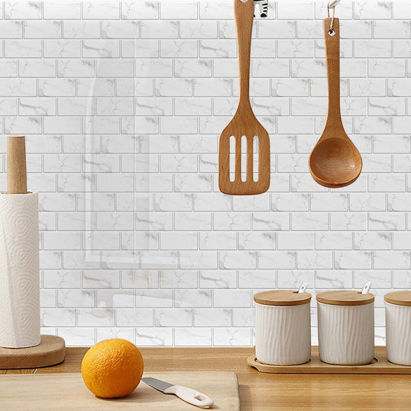 Wallpaper Light Green 24 Pieces Waterproof Self Adhesive Removable Sticker Wall Stickers