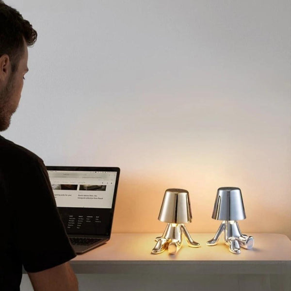 Hotel Lightning Lamp Rechargeable Silver Table Touch Switch Decoration Led Night Lamps