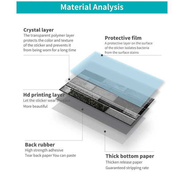 Beige Brown Waterproof Self Adhesive Wallpaper Stickers For Decor Wall Stickers