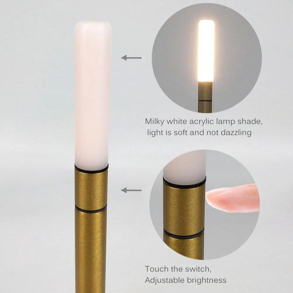 Hotel Lightning Lamp Bronze Led Bar Table Usb Rechargeable For Office And Home Lamps