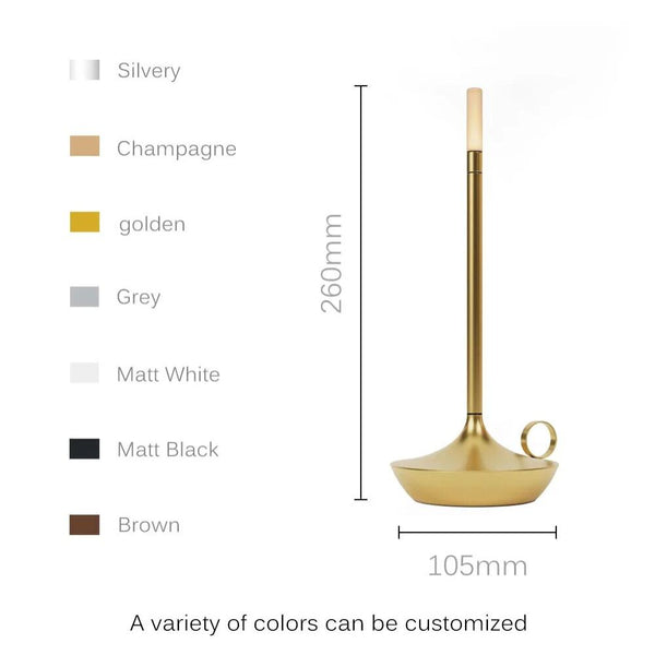 Hotel Lightning Lamp Upgraded Gold Led Bar Table Usb Rechargeable Desk Lamps